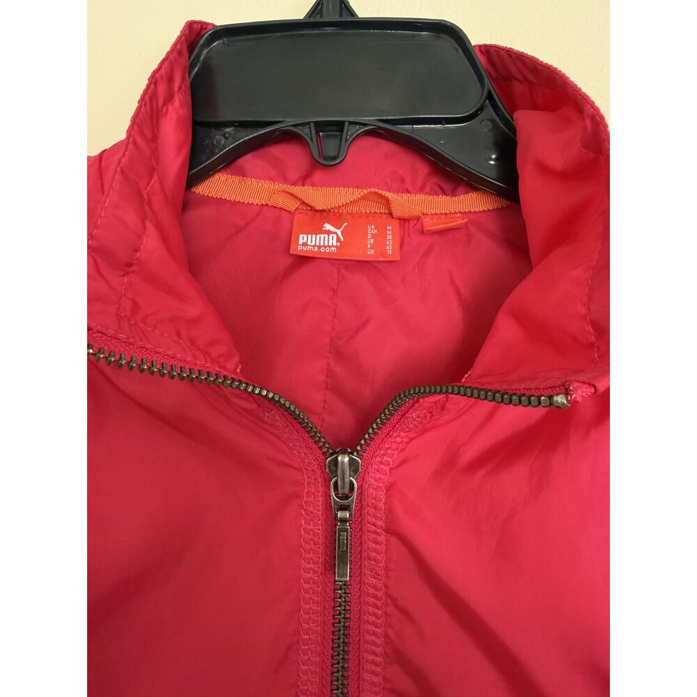 PUMA Women’s Track Jacket - Hot Pink Y2K Windbreaker - Size M - Picture 3 of 9